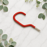 Storage Hooks Red – Heavy Duty Red Plastic Coated Steel Hooks for Garage, Shed, Tools & Home Storage