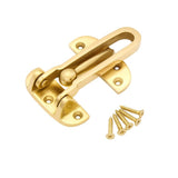 Locking Door Chain – Chrome or Electro Brass – Security Door Chain with Slide Lock for Wooden Internal & External Doors