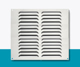 Satin Aluminium Louvre Air Vent Cover – Adjustable Ventilation Grille with Flyscreen – Sizes 9"x3", 9"x6", 9"x9"