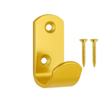 Wardrobe Hooks Heavy Duty Wall & Door Mounted Hook for Coats, Robes, Towels & Bags with Matching Screws