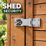 Hasp & Staple Locking Polished Chrome – 75mm & 115mm Heavy Duty Security Latch for Shed, Gate, Door, Cupboard