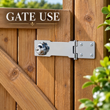 Hasp & Staple Locking Polished Chrome – 75mm & 115mm Heavy Duty Security Latch for Shed, Gate, Door, Cupboard