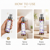 Saffron Air Freshener Spray 100ml Alcohol Free Room Fragrance Secret of Vedas