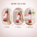 Rose Air Freshener Spray 100ml Alcohol Free Room Fragrance Secret of Vedas