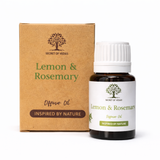 Lemon & Rosemary Diffuser Oil 10ml Herbal Citrus Fragrance Oil Secret of Vedas