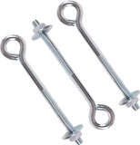 Heavy Duty BZP Eye Bolts – Bright Zinc Plated Steel – Sizes M6, M8, M10 (100mm–250mm)