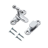 40mm Showcase Catch Lock – Brass or Chrome Thumbturn Latch for Cabinet, Cupboard, Display Case & Door