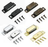 Heavy Duty Magnetic Catch – 6kg Hold – Brass, Chrome, Black, or Antique Bronze Cabinet & Cupboard Door Latch