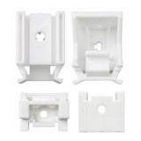 35mm Roman Blind Brackets White Pack of 2, 4 or 8 – Heavy Duty Spring Fixing Clips for 35mm Headrail – Top & Face Fix