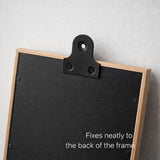 Black Plated Mirror Plates – Picture Hanging Plates 19mm 25mm 32mm 38mm 50mm Frame & Mirror Fixing Brackets