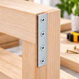 Flat Metal Brackets Joining Mending Plates– 75mm to 150mm Sizes for Furniture, Shelving & DIY Repairs