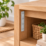 Flat Metal Brackets Joining Mending Plates– 75mm to 150mm Sizes for Furniture, Shelving & DIY Repairs