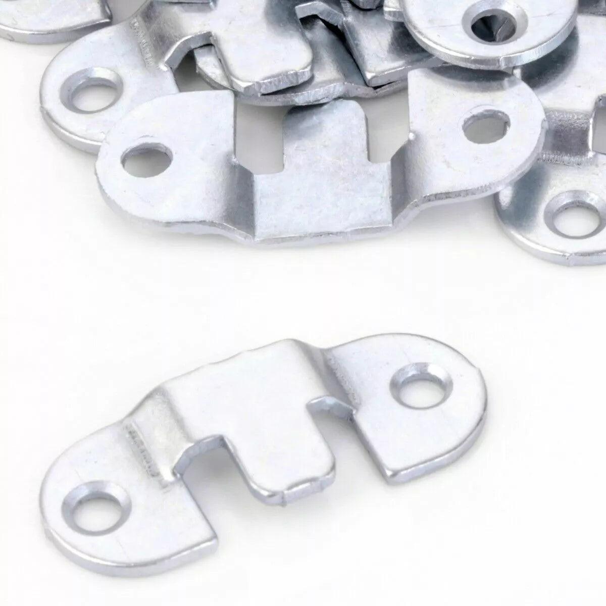 Silver Hidden Slide Flush Mount Brackets – Picture & Mirror Hanging