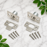 Bales Catch – 16mm & 19mm – Electro Brass (EB) or Nickel Plated (NP) Cabinet & Box Door Catch Latch