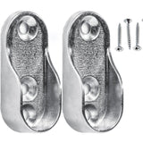 Wardrobe Pole Hanging Rail – Oval 30x15mm Chrome Tube Bar with Fittings – Heavy Duty Clothes Rail for Wardrobes & Storage Units