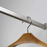 Wardrobe Pole Hanging Rail – Oval 30x15mm Chrome Tube Bar with Fittings – Heavy Duty Clothes Rail for Wardrobes & Storage Units