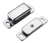 Heavy Duty Magnetic Catch – 6kg Hold – Brass, Chrome, Black, or Antique Bronze Cabinet & Cupboard Door Latch