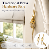 Brass Cleat Hooks Roman Blind Tie Back Hooks – Brass Cord Hooks for Curtains, Blinds & Washing Line Tie Downs – Pack of 2