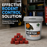 RAT POISON Single Feed Rat Mouse Mice Killer Poison Rodent Vertox Bait Blocks 300g
