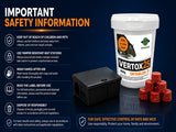 RAT POISON Single Feed Rat Mouse Mice Killer Poison Rodent Vertox Bait Blocks 300g