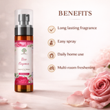 Rose Air Freshener Spray 100ml Alcohol Free Room Fragrance Secret of Vedas