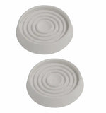 Rubber Caster Cups 45 mm – Furniture Leg Floor Protectors in Cream & Brown | Non-Slip Caster Wheel Cups for Beds, Sofas & Chairs