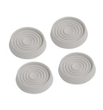 Rubber Caster Cups 45 mm – Furniture Leg Floor Protectors in Cream & Brown | Non-Slip Caster Wheel Cups for Beds, Sofas & Chairs