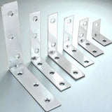 Corner Brace Zinc Plated  – Heavy Duty Angle Bracket – 25mm to 150mm Sizes for Furniture, Shelving & DIY Repairs