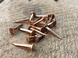 Copper Upholstery Tacks 10mm 13mm 15mm 20mm 25mm – Carpet & Furniture Fixing Pins for Fabric, Wood & Upholstery