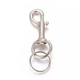 Hipster Key Ring – Bright Zinc-Plated 75mm Heavy-Duty Metal O-Ring for Keys, Tags & Accessories
