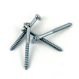 L Hook Screws with Wall Plugs Heavy Duty  – Zinc Plated Steel Garage & Shed Storage Hooks – 50mm, 65mm, 80mm, 100mm