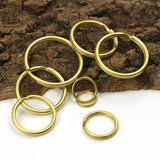 Brass Split Key Rings – Heavy-Duty Metal O-Ring Keychain Holder (13mm, 16mm, 20mm, 25mm, 32mm, 38mm) for Keys, Crafts & DIY Projects