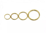 Brass Split Key Rings – Heavy-Duty Metal O-Ring Keychain Holder (13mm, 16mm, 20mm, 25mm, 32mm, 38mm) for Keys, Crafts & DIY Projects