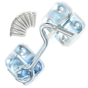 Wire Cabin Hooks – Bright Zinc Plated (BZP) Door & Gate Latch – Sizes 75mm, 100mm, 150mm, 200mm