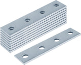 Flat Metal Brackets Joining Mending Plates– 75mm to 150mm Sizes for Furniture, Shelving & DIY Repairs