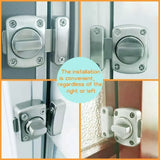 Bathroom Door Lock – Chrome or Brass Privacy Turn & Release Bolt – Toilet Twist Latch for WC/Bathroom Doors