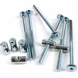 Flat Head Furniture Bolt and Nut M6 x 60mm, 100mm BZP – Bright Zinc Plated Connector Bolts for Furniture Assembly & Fixing