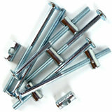 Flat Head Furniture Bolt and Nut M6 x 60mm, 100mm BZP – Bright Zinc Plated Connector Bolts for Furniture Assembly & Fixing