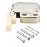 Mini Tip Catch – White Plastic Cabinet Catch 11x32mm – Push-to-Close Latch for Cupboard, Drawer & Small Doors