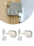 Mini Tip Catch – White Plastic Cabinet Catch 11x32mm – Push-to-Close Latch for Cupboard, Drawer & Small Doors