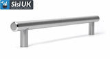 12mm Cabinet Pull Handle SSS – Satin Stainless Steel Cupboard & Drawer Handle – 96mm to 384mm Centres (Multiple Sizes Available)