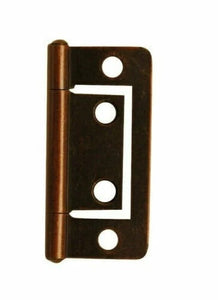 Bronze Flush Hinges – Electro Brassed & Chrome Plated – Sizes 40mm, 50mm, 60mm, 75mm (Pack of 2)