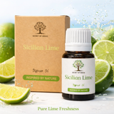 Sicilian Lime Diffuser Oil 10ml Zesty Citrus Fragrance Oil Secret of Vedas