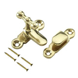 40mm Showcase Catch Lock – Brass or Chrome Thumbturn Latch for Cabinet, Cupboard, Display Case & Door