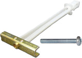 Genuine M5 Snap Toggle Drywall Fixing with Bolt Anchors – Heavy Duty Plasterboard Anchor, Silver Plated
