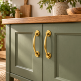 D HANDLES- Cabinet Handle Pair (2 Pack) – Chrome, Brass & Polished Aluminium – 150mm / 175mm Cupboard & Drawer Pulls