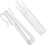 White Adjustable Height Curtain Hooks 70mm – Pinch Pleat Locking Hooks for Curtains, Windows, Doors & Shower Curtains