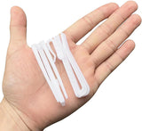 White Adjustable Height Curtain Hooks 70mm – Pinch Pleat Locking Hooks for Curtains, Windows, Doors & Shower Curtains
