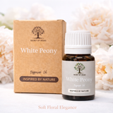 White Peony Diffuser Oil 10ml Soft Floral Fragrance Oil Secret of Vedas