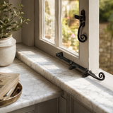 Monkeytail Window Fasteners and Stays – Black Ironmongery Casement Hardware Set